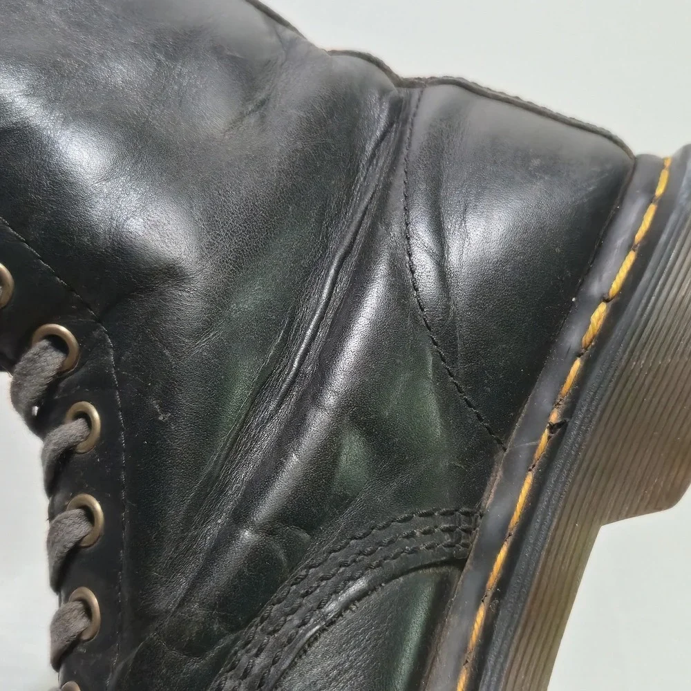 Dr. Martens 1460 Pascal Black Soft Leather Combat Boots Men's 9 UK 8